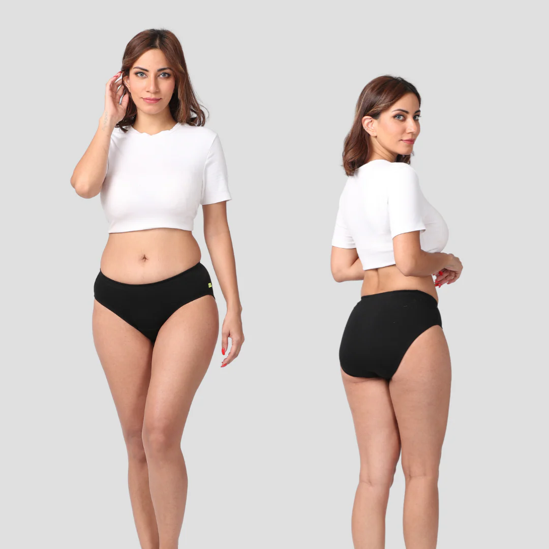 Women's Incontinence Briefs-Black - Image 4